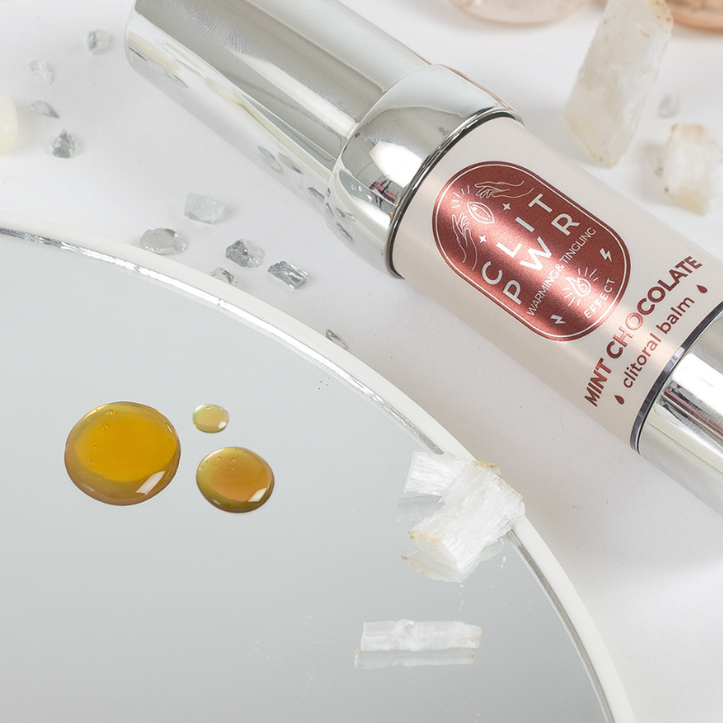 Gel Estimulante Vibrador Líquido Clit Pwr Menta con Chocolate Secret Play 15 ml