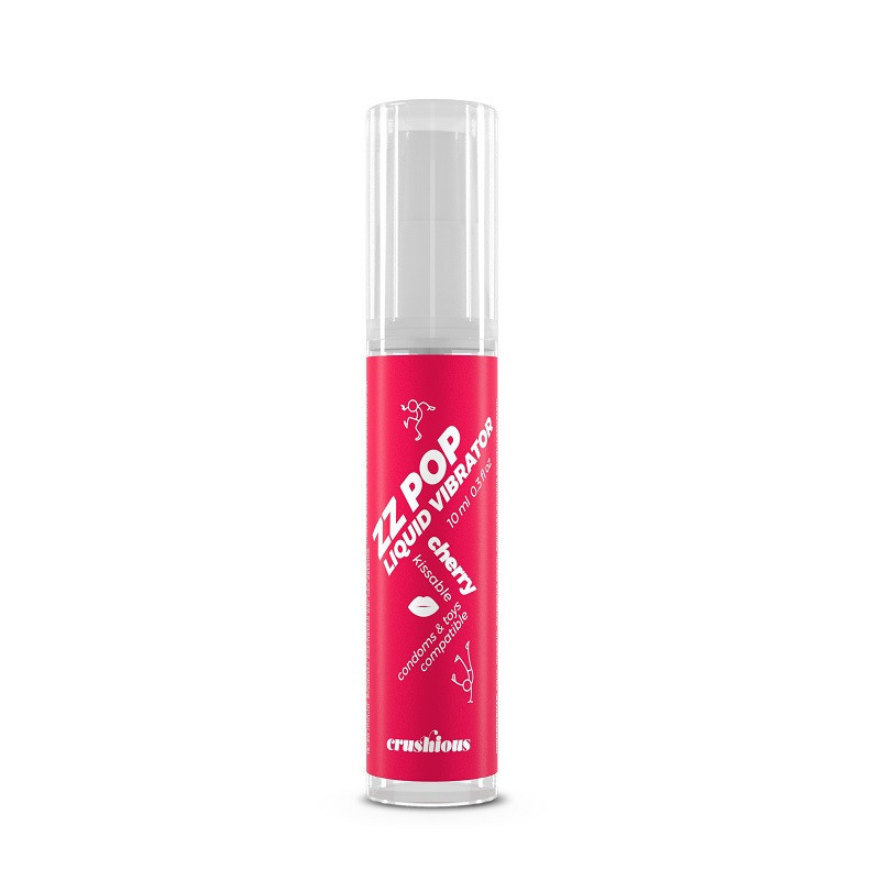 Gel Estimulante Vibrador Líquido Crushious ZZPop Cereza 10 ml