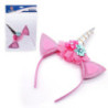 Diadema Unicornio Flores Con brillo
