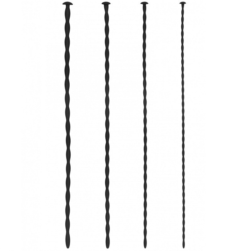 Dilatador Uretral Ouch Set 4 Sondas Uretra Beginner Silicone Spiral