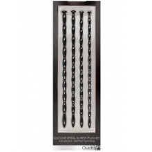 Dilatador Uretral Ouch Set 4 Sondas Uretra Beginner Silicone Spiral