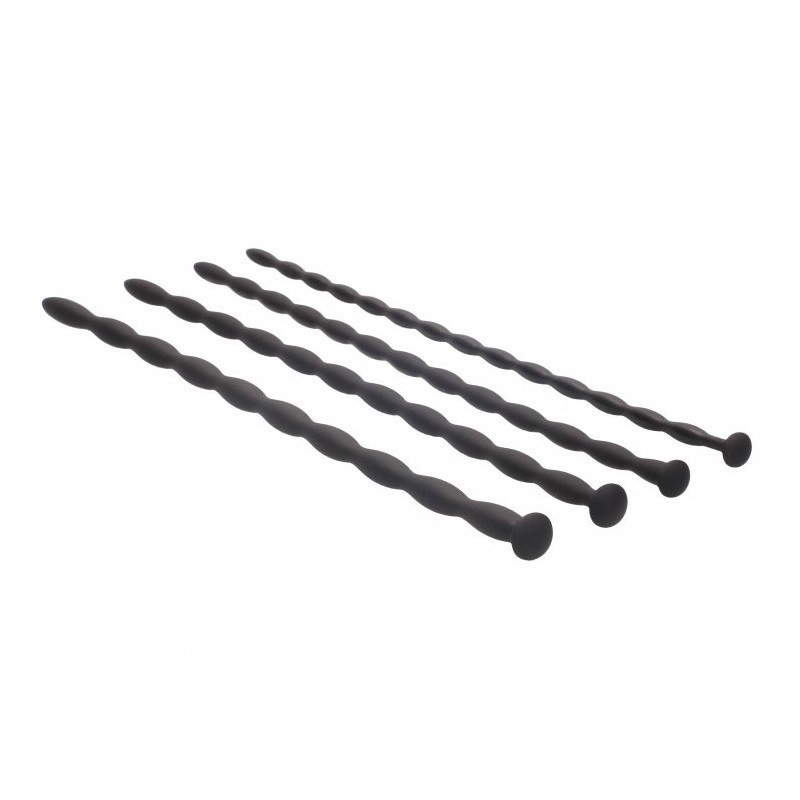 Dilatador Uretral Ouch Set 4 Sondas Uretra Beginner Silicone Spiral