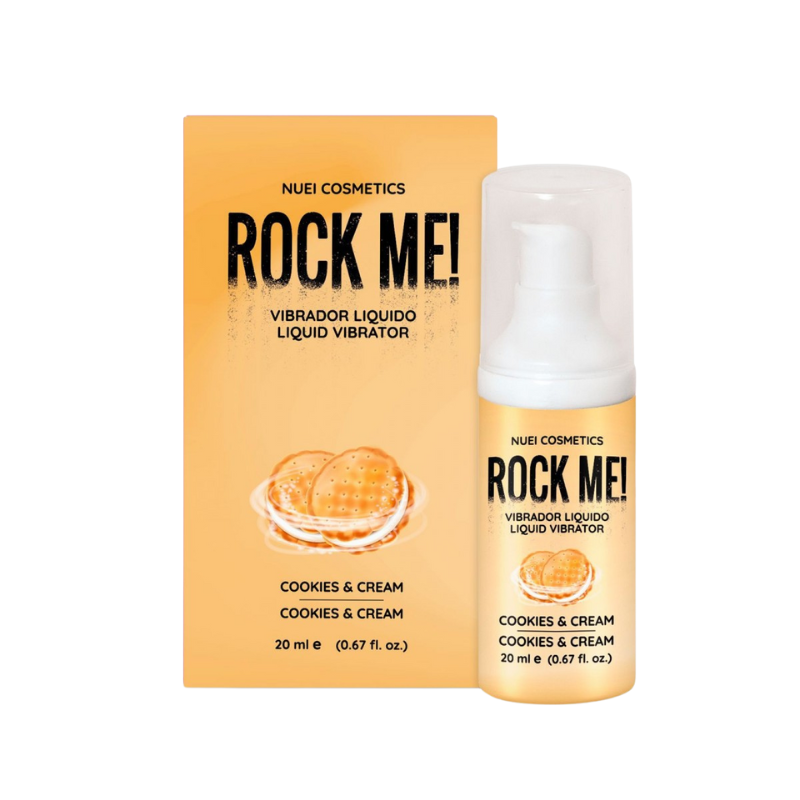 Gel Estimulante Vibrador Líquido Rock Me Cookies & Cream Nuei 20 ml