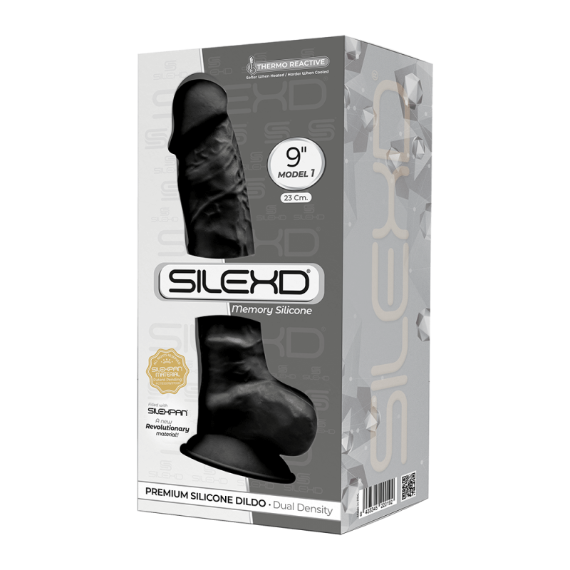 Dildo Con Ventosa SILEXD 9 Modelo 1 Negro