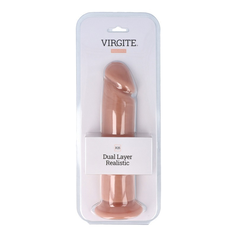 Dildo Con Ventosa Virgite R25 Dual Layer Realistic
