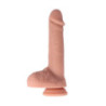 Dildo con Ventosa Virgite R31 Dual Layer Realistic Beis