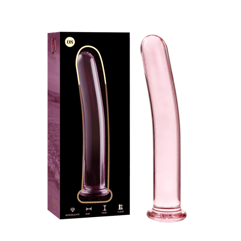 Dildo De Cristal Modelo 8 Rosa