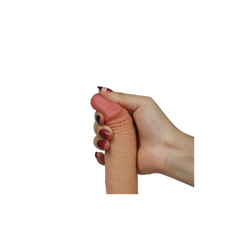 Dildo Dual Layered Silicone Nature Love Toy 7"