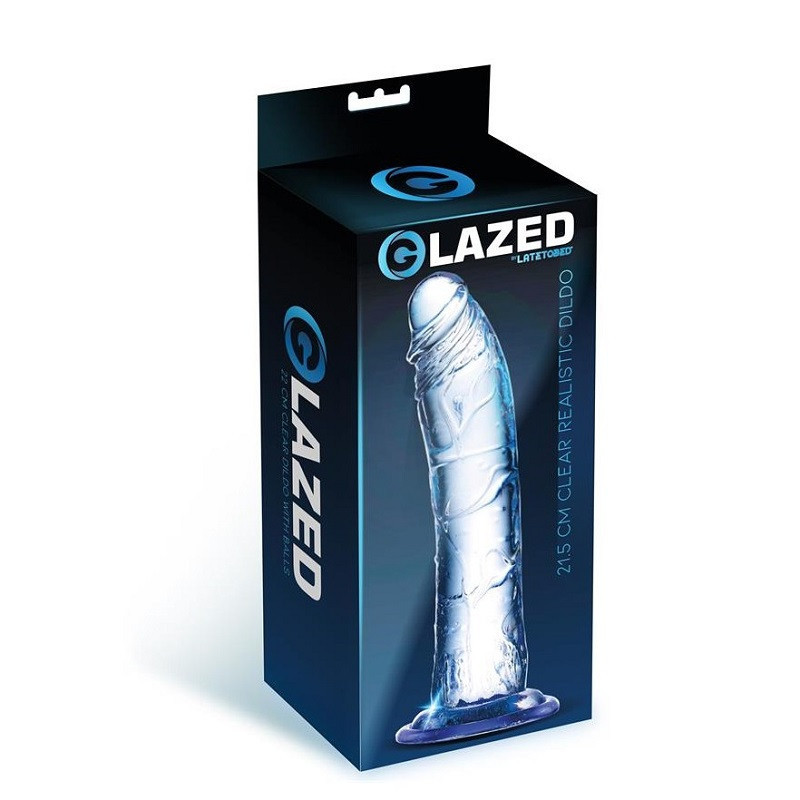 Dildo Jelly Glazed Clear Realistic Dildo 21,5 cm