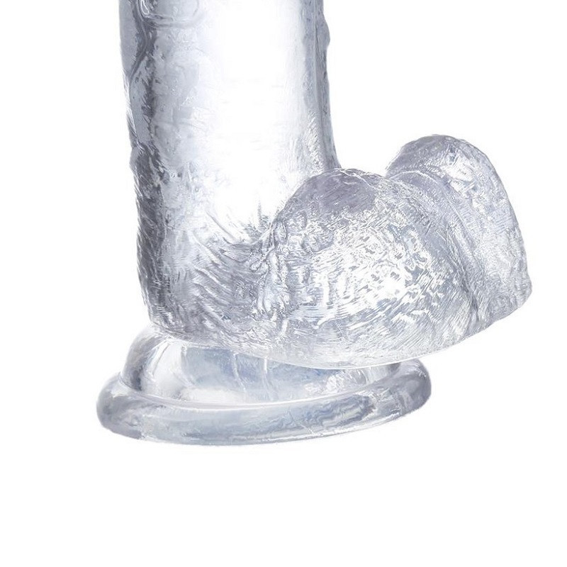 Dildo Jelly Glazed With Balls 15,5 cm