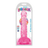 Dildo Lollicock Slim Stick 8" Rosa Con Testículos