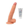 Dildo Realístico Con Ventosa Candy Lust 23,5 cm + Lubricante 20 ml