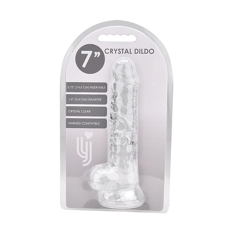 Dildo Realístico Transparente Loving Joy 7"