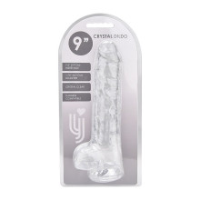 Dildo Realístico Transparente Loving Joy 9"