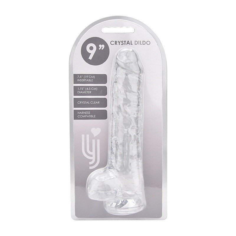 Dildo Realístico Transparente Loving Joy 9"