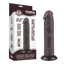 Dildo Sliding Skin Dual Density Lovetoy 8"