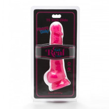 Dildo Ventosa Dual Density 7'5" Rosa Con Testículos