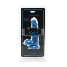 Dildo Ventosa Dual Density Testículos Get Real 6