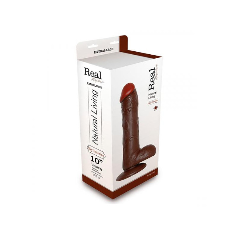 Dildo Vibrador Real Rapture 10 Marrón