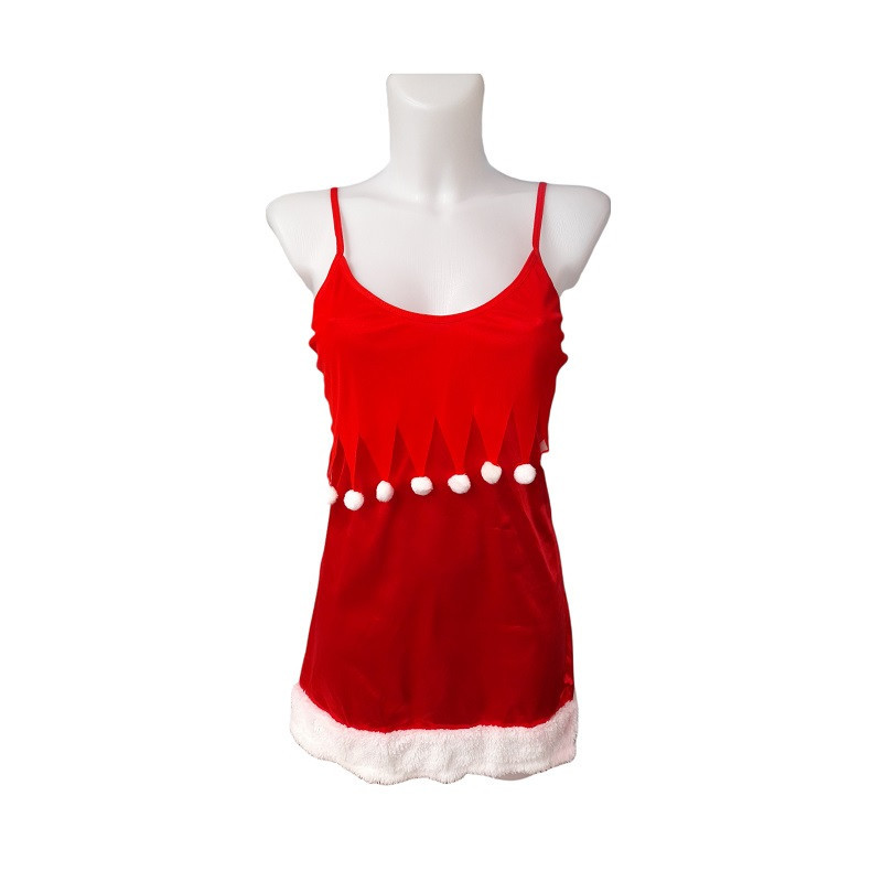 Disfraz Mamá Noel Con Pompones