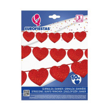 Guirnalda Corazones Rojos 3 m