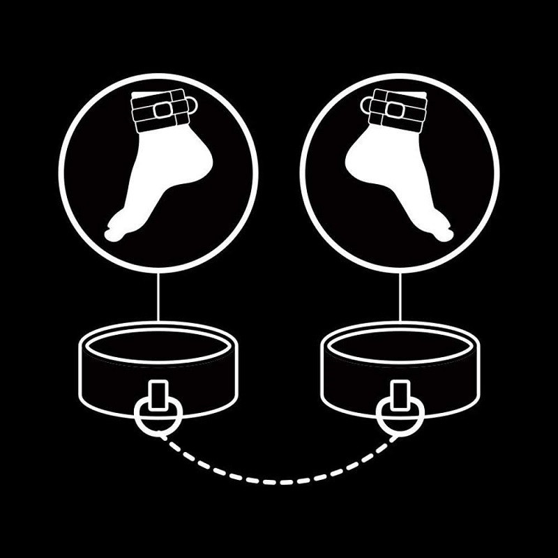 Esposas Fetish Submissive Tobillos Cuero Vegano