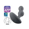 Estimulador Anal con Vibración Recargable APP Satisfyer Deep Plug