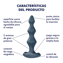 Estimulador Anal Con Vibración Recargable Satisfyer Lolli Plug 1