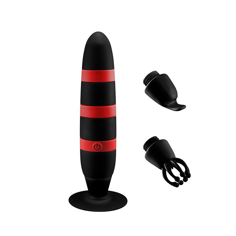 Estimulador Recargable con Ventosa y Cabezales Intercambiables 111882