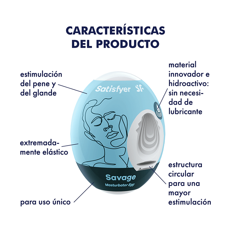 Huevo Masturbador Satisfyer Egg Single Savage