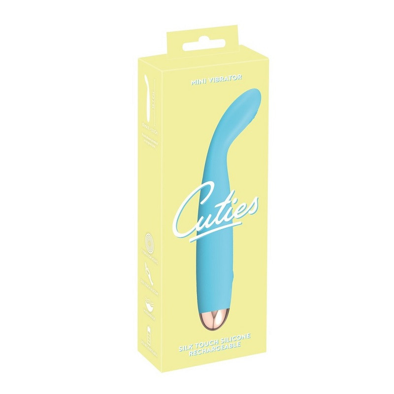 Estimulador Recargable Vibrador Cuties Mini Vibrator Azul
