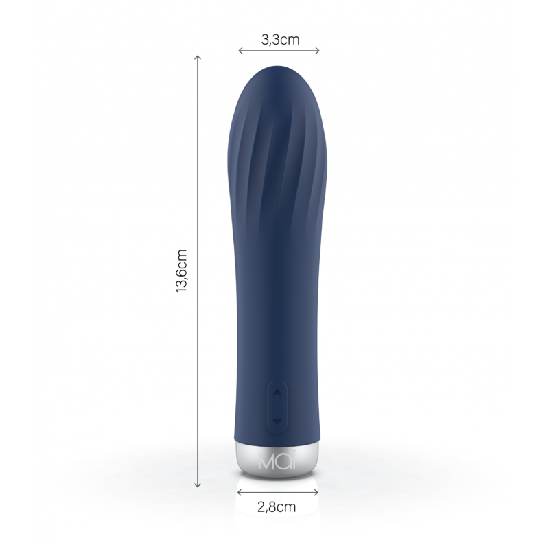 Estimulador Recargable Vibrador Mai Spiral Attraction Silver Edition