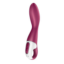 Estimulador Recargable Vibrador Satisfyer Heated Thrill Vibrator APP Burdeos