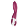 Estimulador Recargable Vibrador Satisfyer Heated Thrill Vibrator APP Burdeos