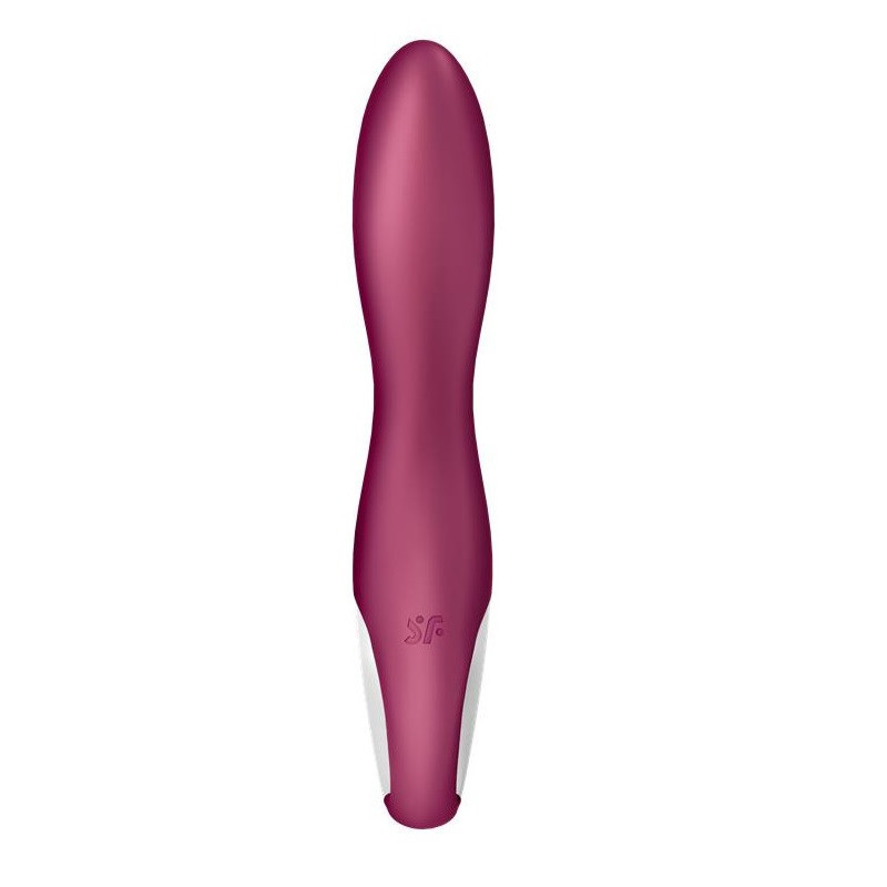 Estimulador Recargable Vibrador Satisfyer Heated Thrill Vibrator APP Burdeos