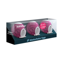 Huevos Masturbadores Satisfyer Egg 3 Unidades Bubble