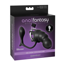 Jaula de Castidad Silicona con Plug Anal