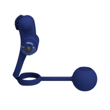 Anillo Vibrador Pene y Testículos con Plug Anal Remington Pretty Love