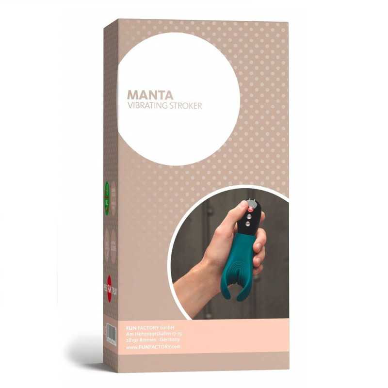 Masturbador Masculino Recargable Vibrador Manta Fun Factory Masturbador Masculino Recargable Vibrador Manta Fun Factory