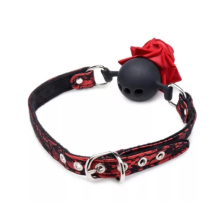 Mordaza Bola Silicona Con Rosa