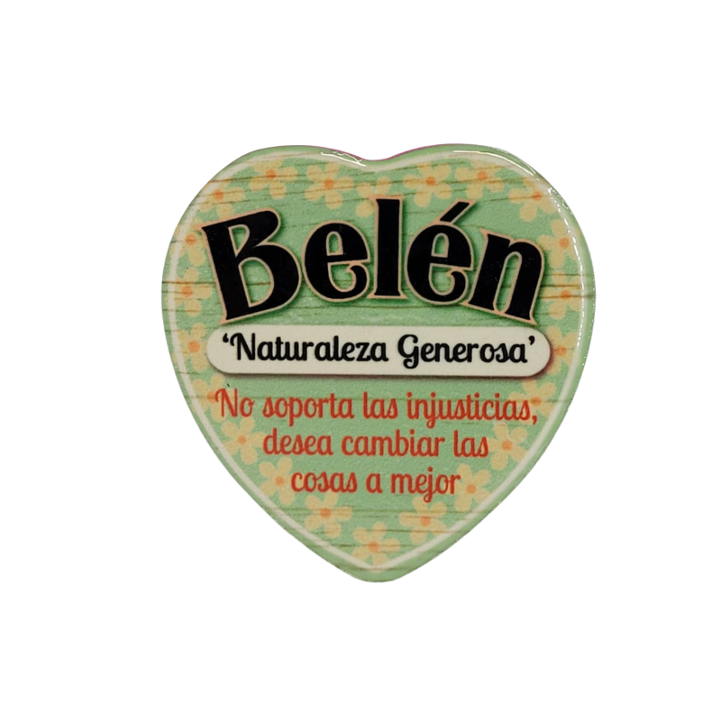 Imán Nombre Belén Cerámica