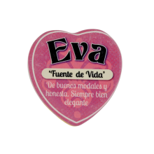 Imán Nombre Eva Cerámica