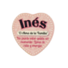Imán Nombre Inés Cerámica