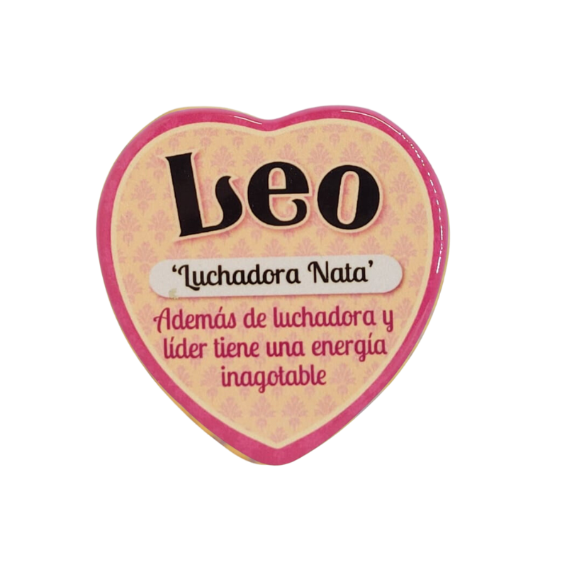Imán Nombre Leo Cerámica