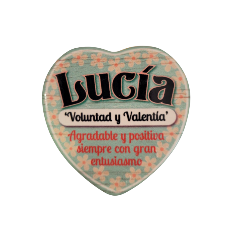 Imán Nombre Lucía Cerámica