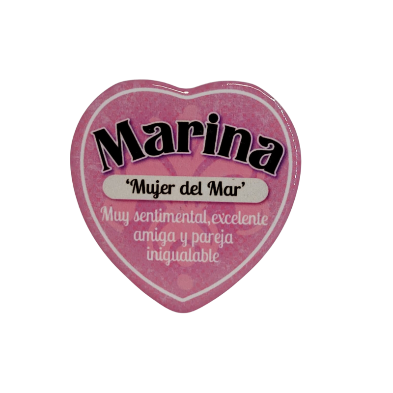 Imán Nombre Marina Cerámica