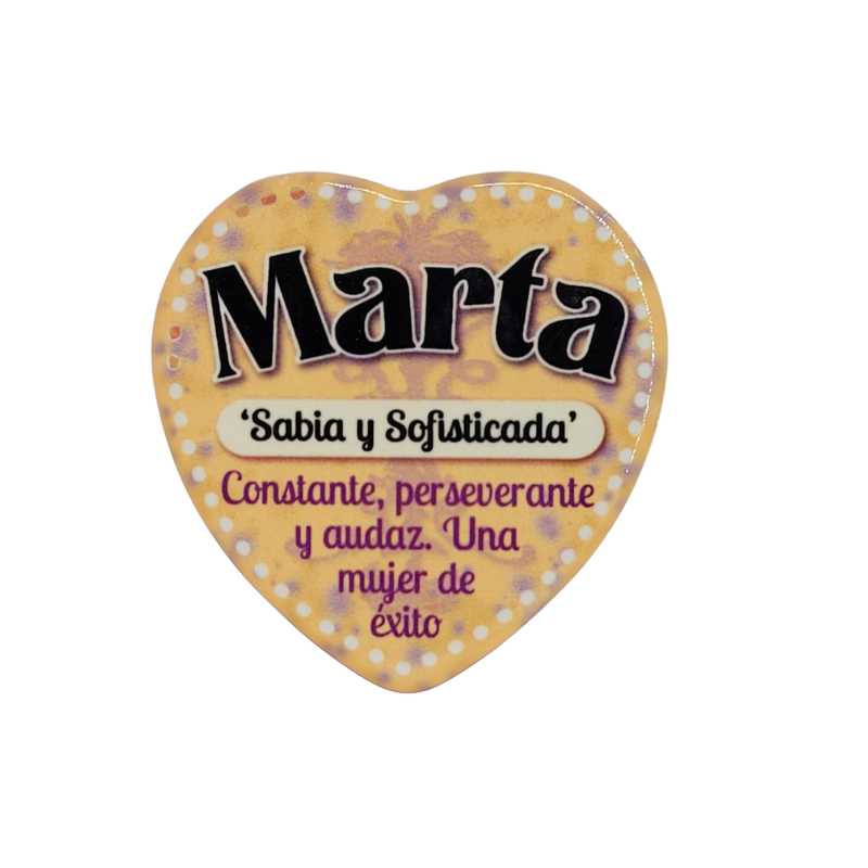 Imán Nombre Marta Cerámica