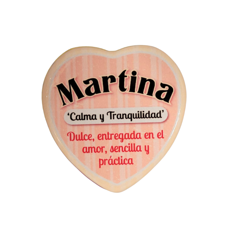 Imán Nombre Martina Cerámica