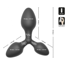 Plug Anal Training Triple Black Velvets
