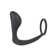 Anillo con Plug Silicona Black Velvet